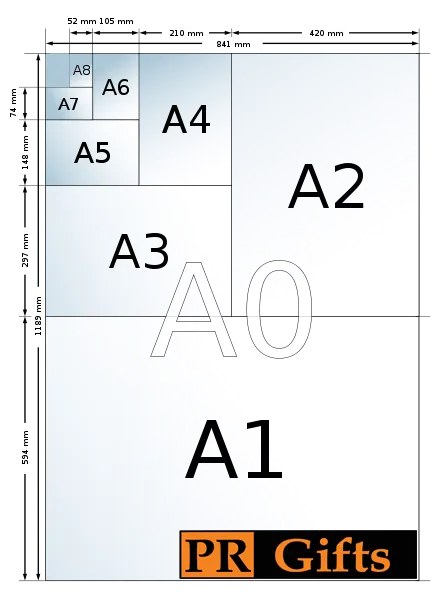 formats of paper PR Gifts