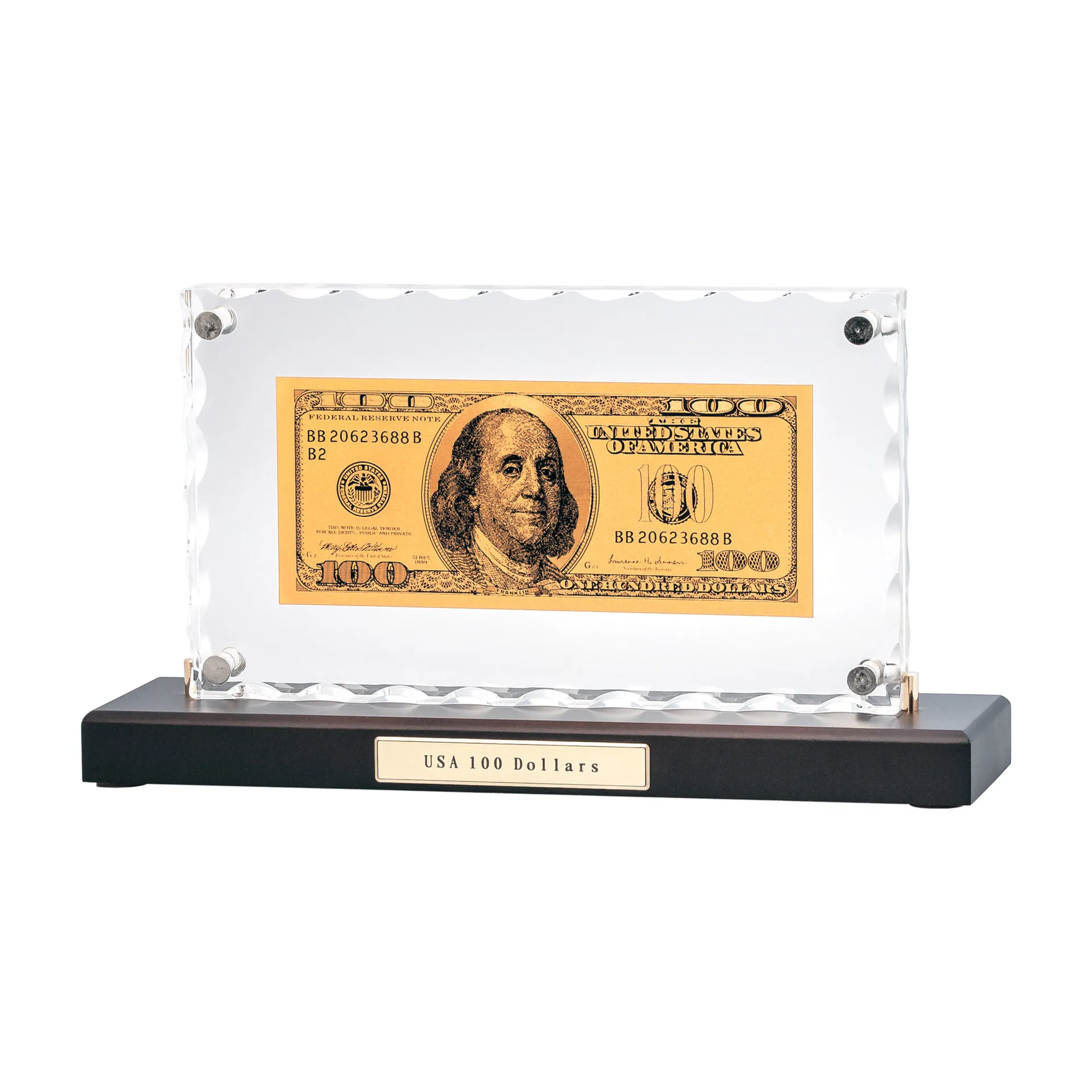 Картинка &quot;Банкнота 100 USD&quot; в стекле купить в PR Gifts