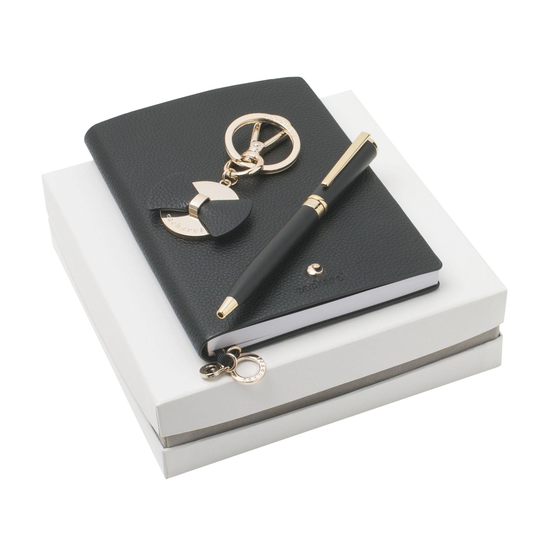 Набор (записная книжка А6, ручка шариковая, брелок) купить в PR Gifts