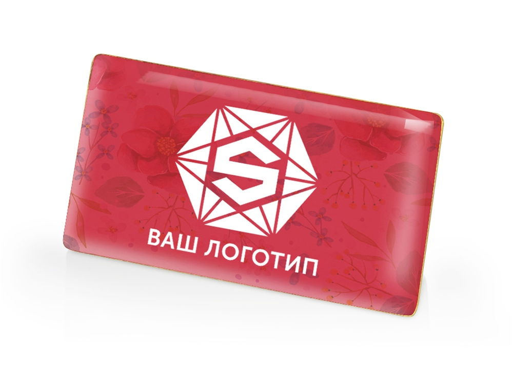 Картинка Значок металлический Прямоугольник