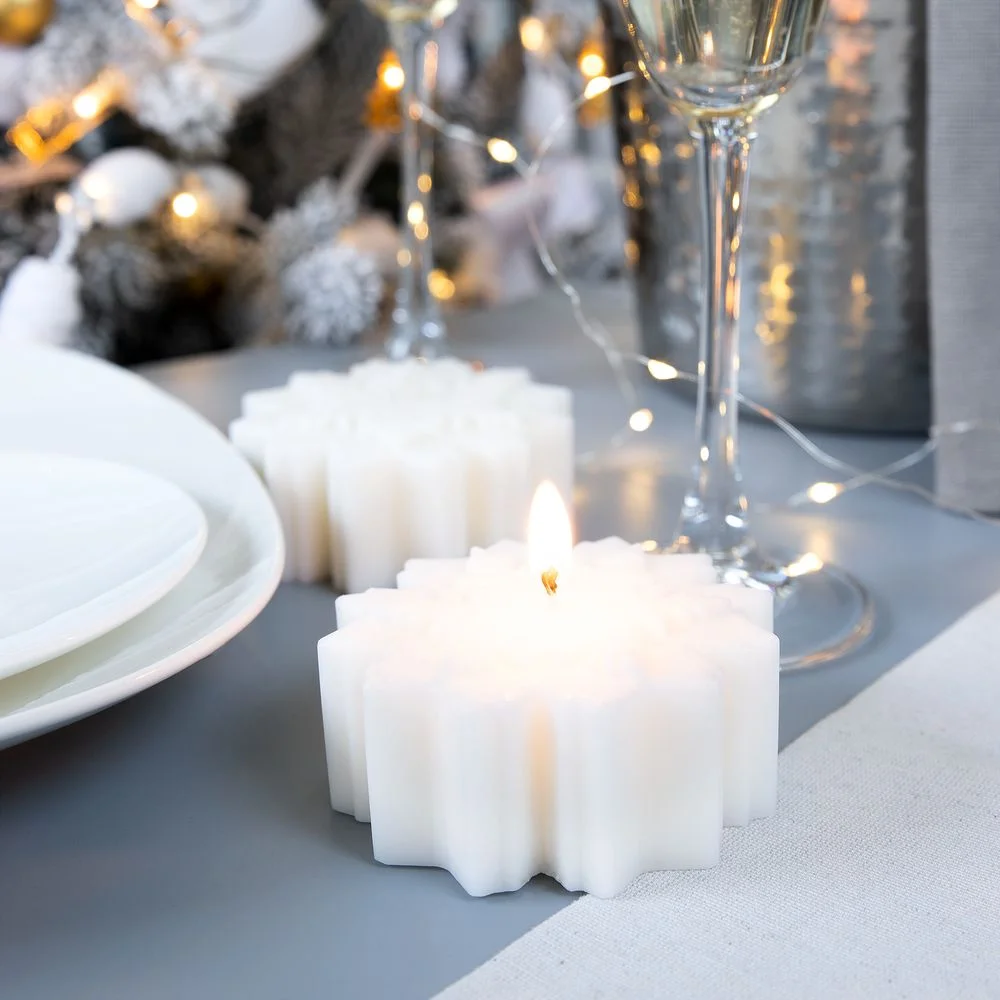 Свеча Snowflame 2, белая купить в PR Gifts
