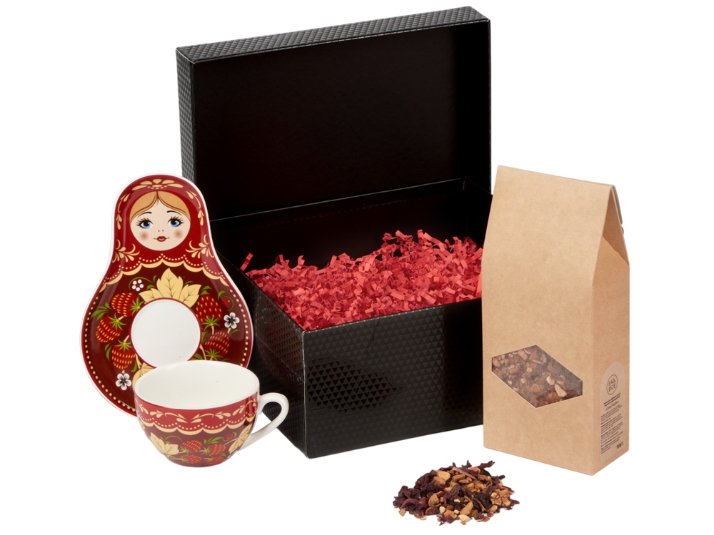 Подарочный набор: чайная пара, чай Глинтвейн купить в PR Gifts