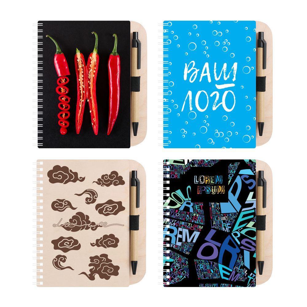 Блокнот на пружине Woodpad на заказ купить в PR Gifts