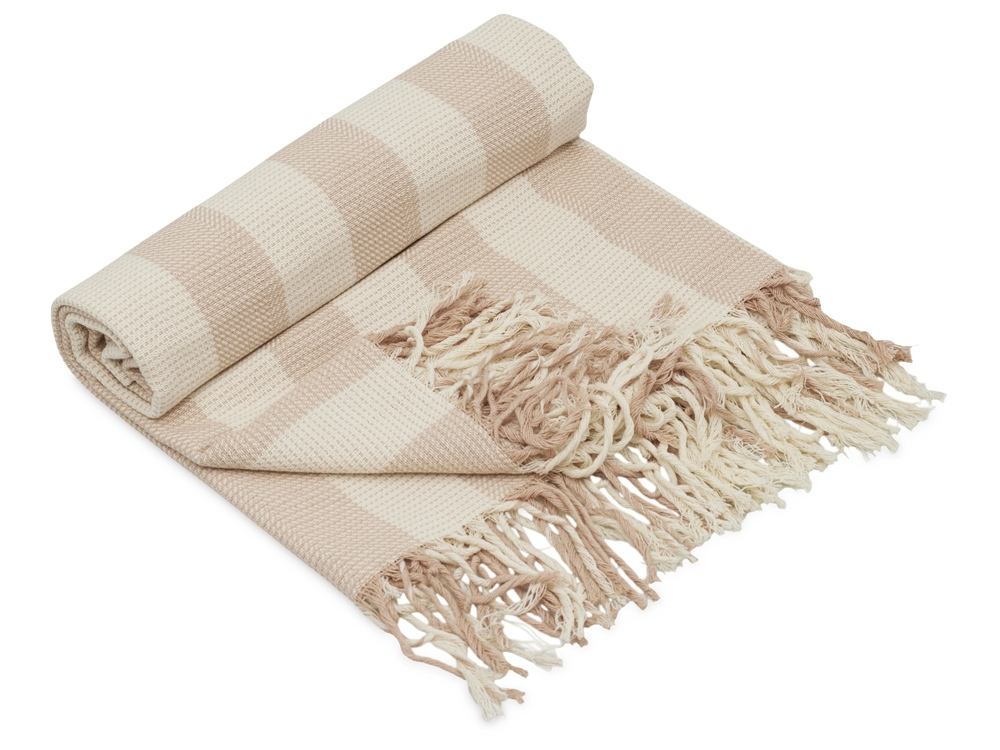 Картинка Плед Reglet из хлопка с бахромой купить в PR Gifts