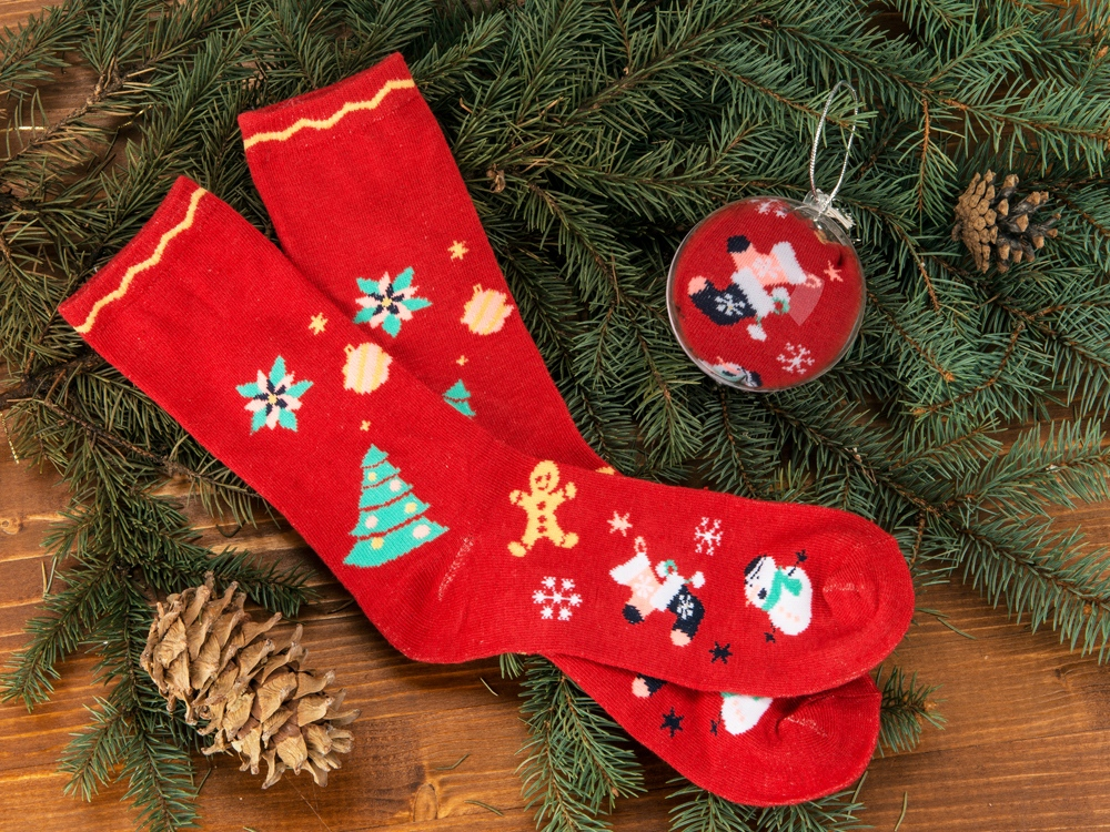 Носки в шаре Рождество мужские купить в PR Gifts