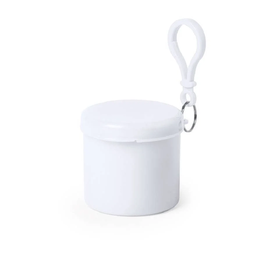 Дождевик BIRTOX белого цвета в красном футляре с карабином купить в PR Gifts